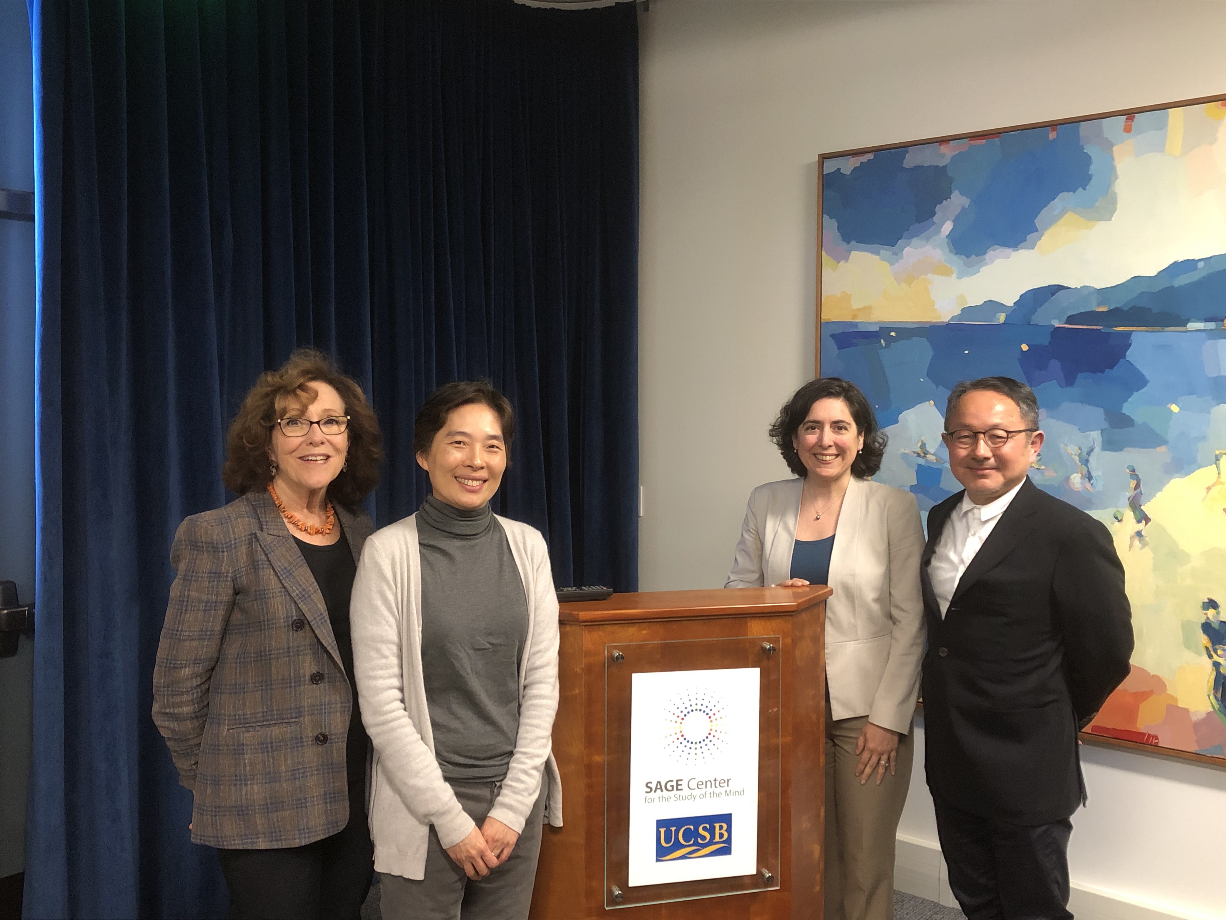 From left: Profs Hazel Rose Markus, Heejung Kim, Victoria Plaut and Shinobu Kitayama
