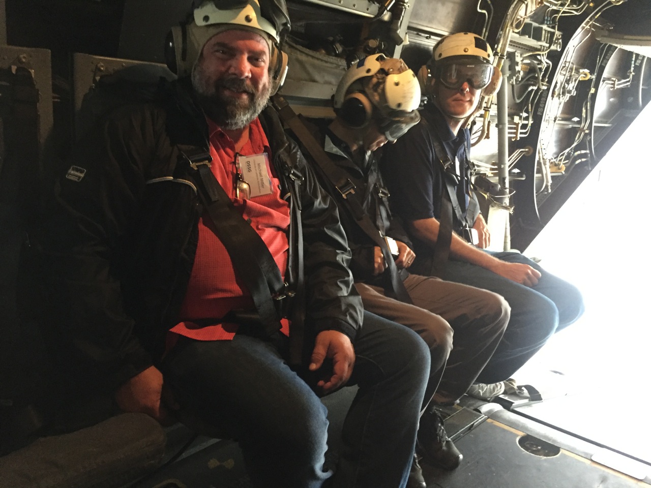 Professor Michael Miller completing exercises with US Defense Science Study Group
